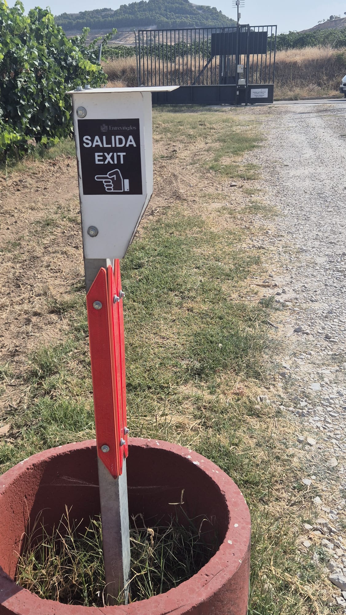 Botón de salida